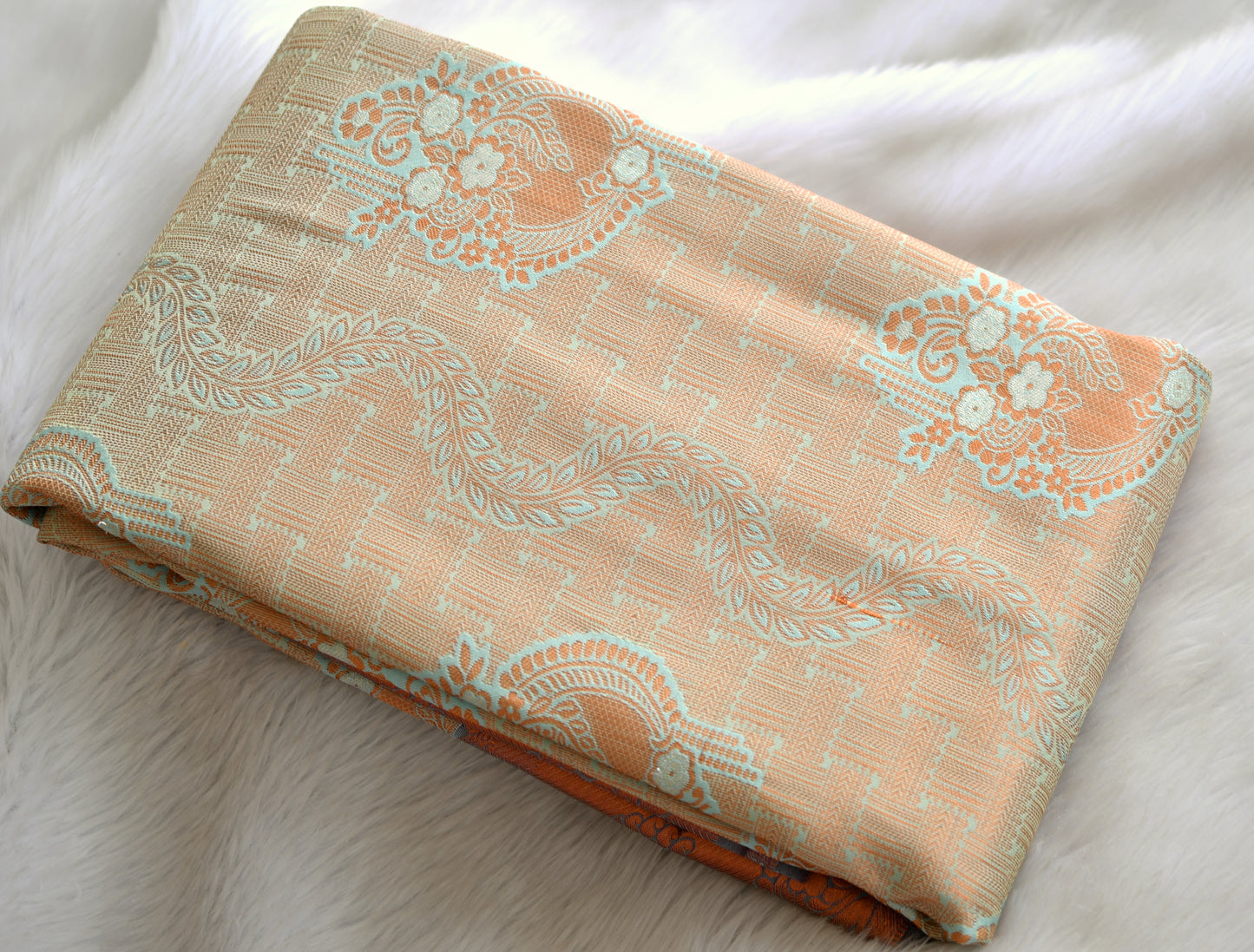 Light pista green-grey fancy silk saree dj-42744