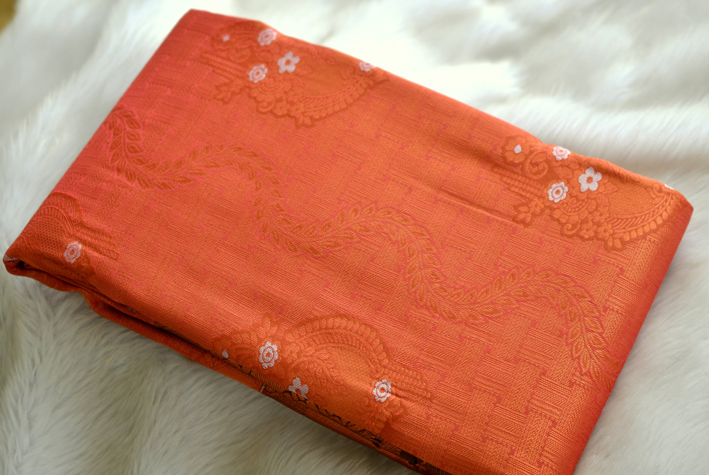 Red-green fancy silk saree dj-42748