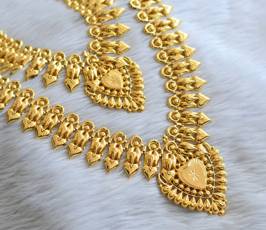 Gold tone kerala style heart combo haar dj-45918