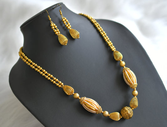 Antique Pearl Necklace Set-dj06213