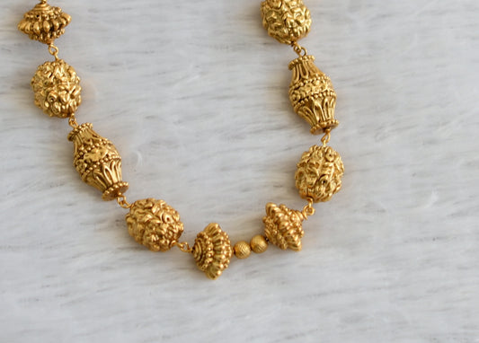 Matte finish beaded chain for pendant dj-47592