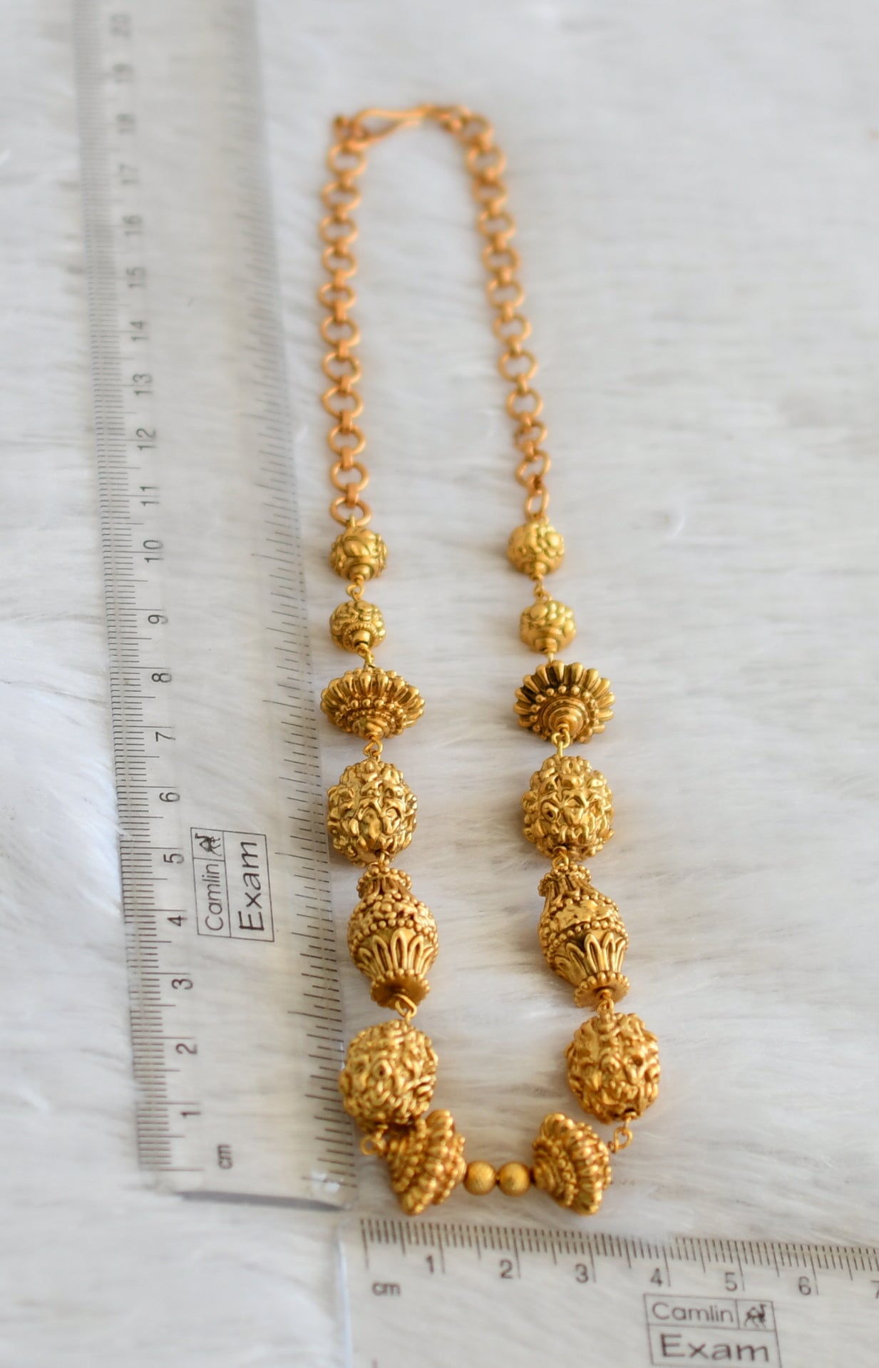 Matte finish beaded chain for pendant dj-47592