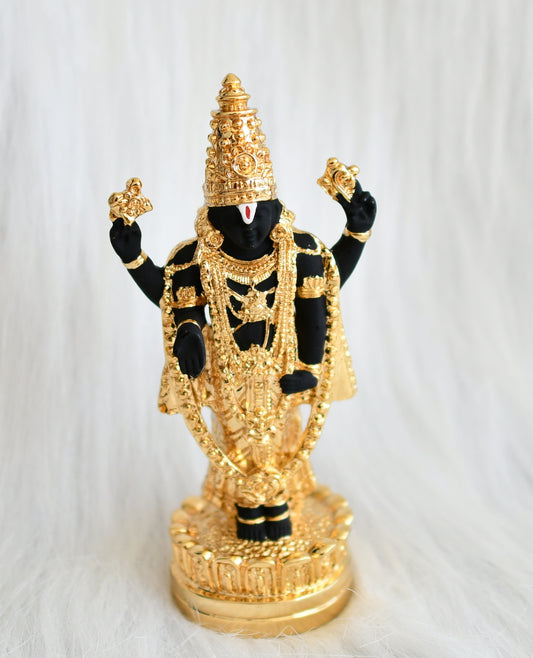 Gold tone sri balaji idol/vigraham dj-44254