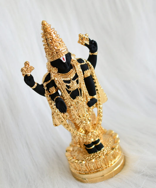 Gold tone sri balaji idol/vigraham dj-44254