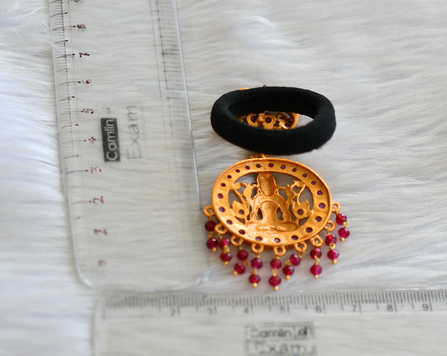 Matte finish ruby lakshmi hair band dj-42850