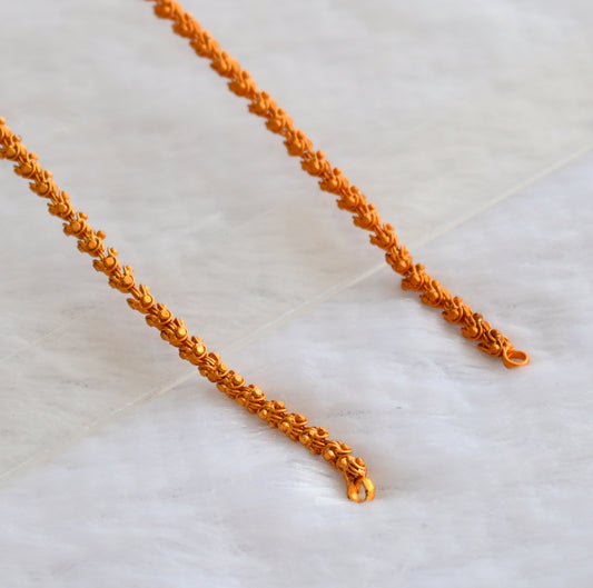 Orangish matte finish 18 inches chain for pendant dj-46111