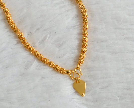 Gold tone Elakka thali/Mangalyam dj-35388