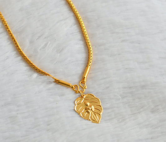 Gold tone kerala style mangalyam krishna pendant dj-35321
