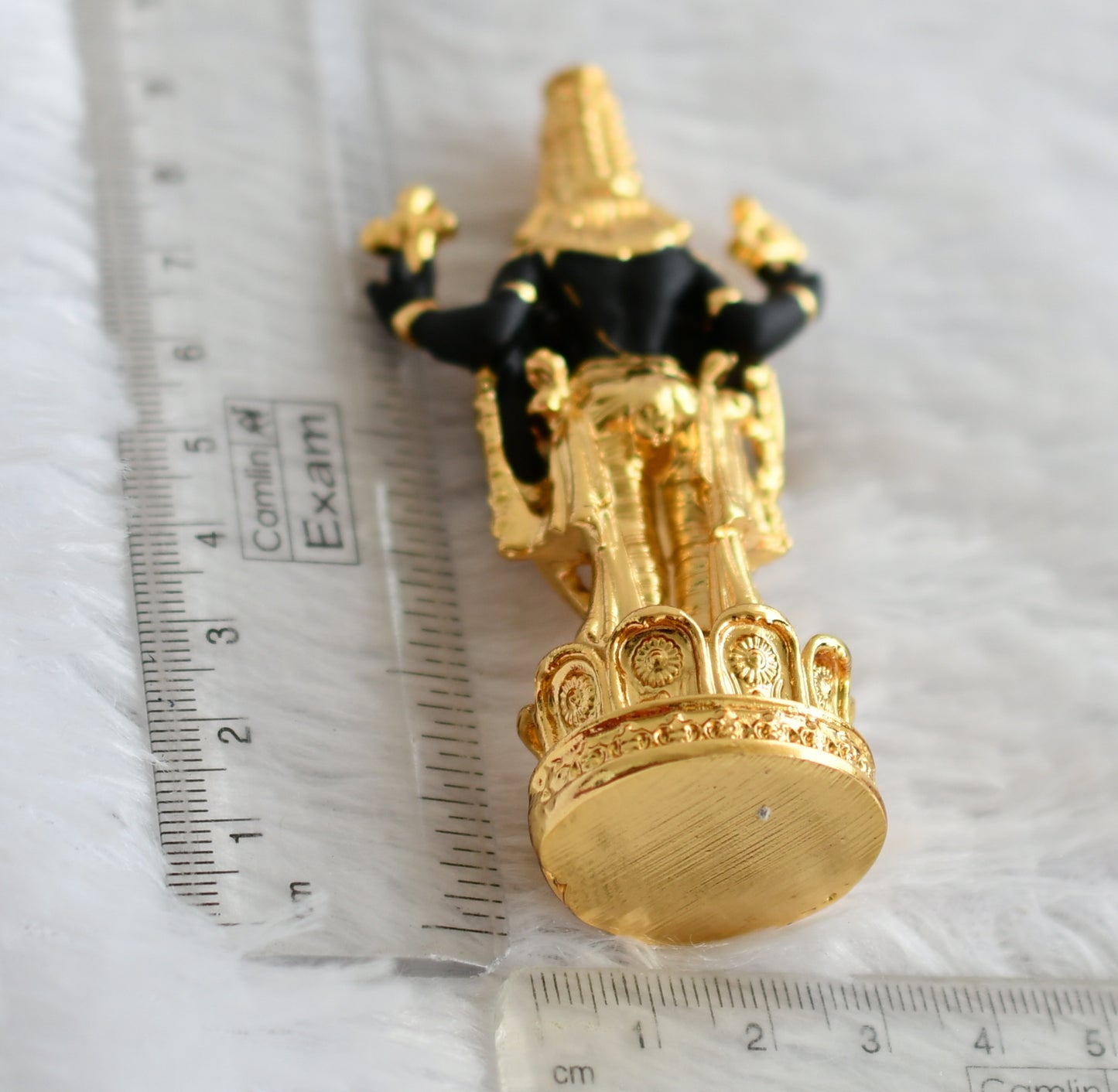 Gold tone sri balaji small idol/vigraham dj-49743