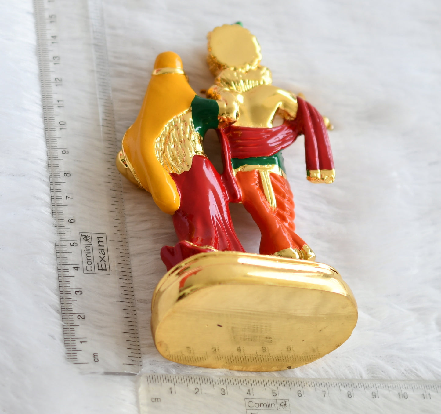Gold tone radhe-krishna idol/vigraham dj-49744