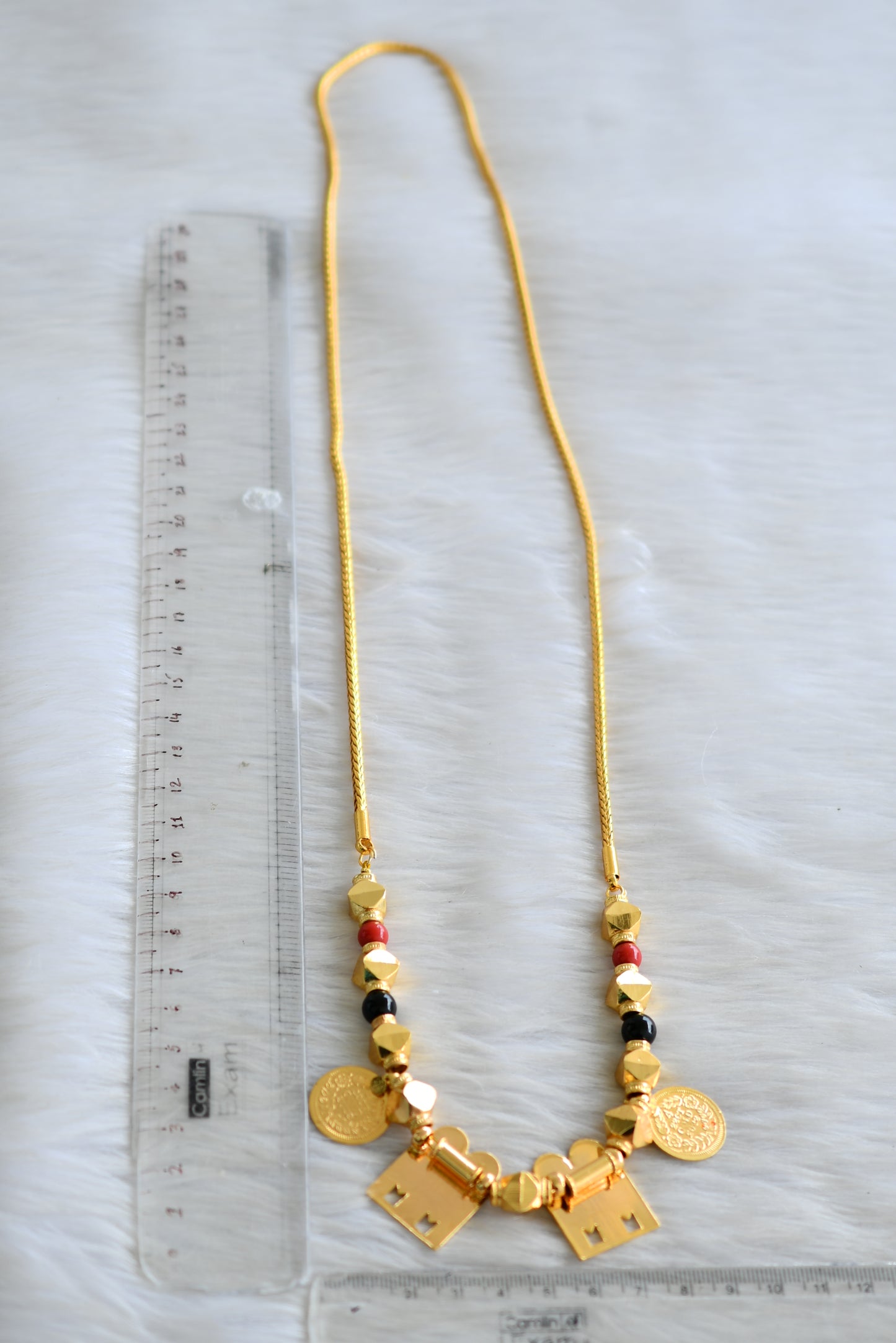 Gold tone South Indian style Sun-moon-Shiva mangalyam dj-43042