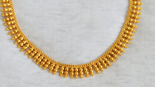 Gold tone kerala style necklace dj-49881
