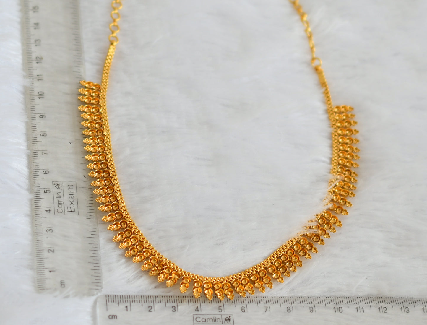Gold tone kerala style necklace dj-49881