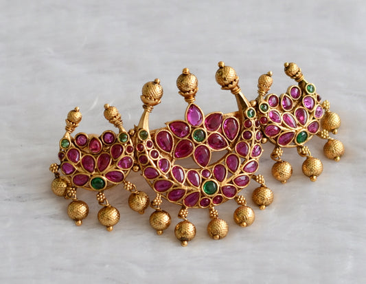 Matte Finish Kemp-green Moon Hair Clip (jewel) DJ30452