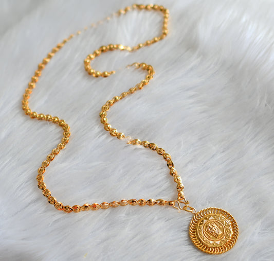 Gold tone 24 inches chain with Guruvayurappan pendant dj-43110