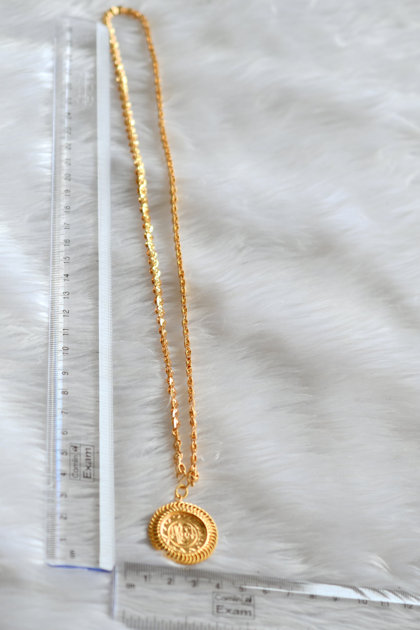 Gold tone 24 inches chain with Guruvayurappan pendant dj-43110