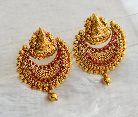 Antique kemp bali lakshmi earrings dj-04325