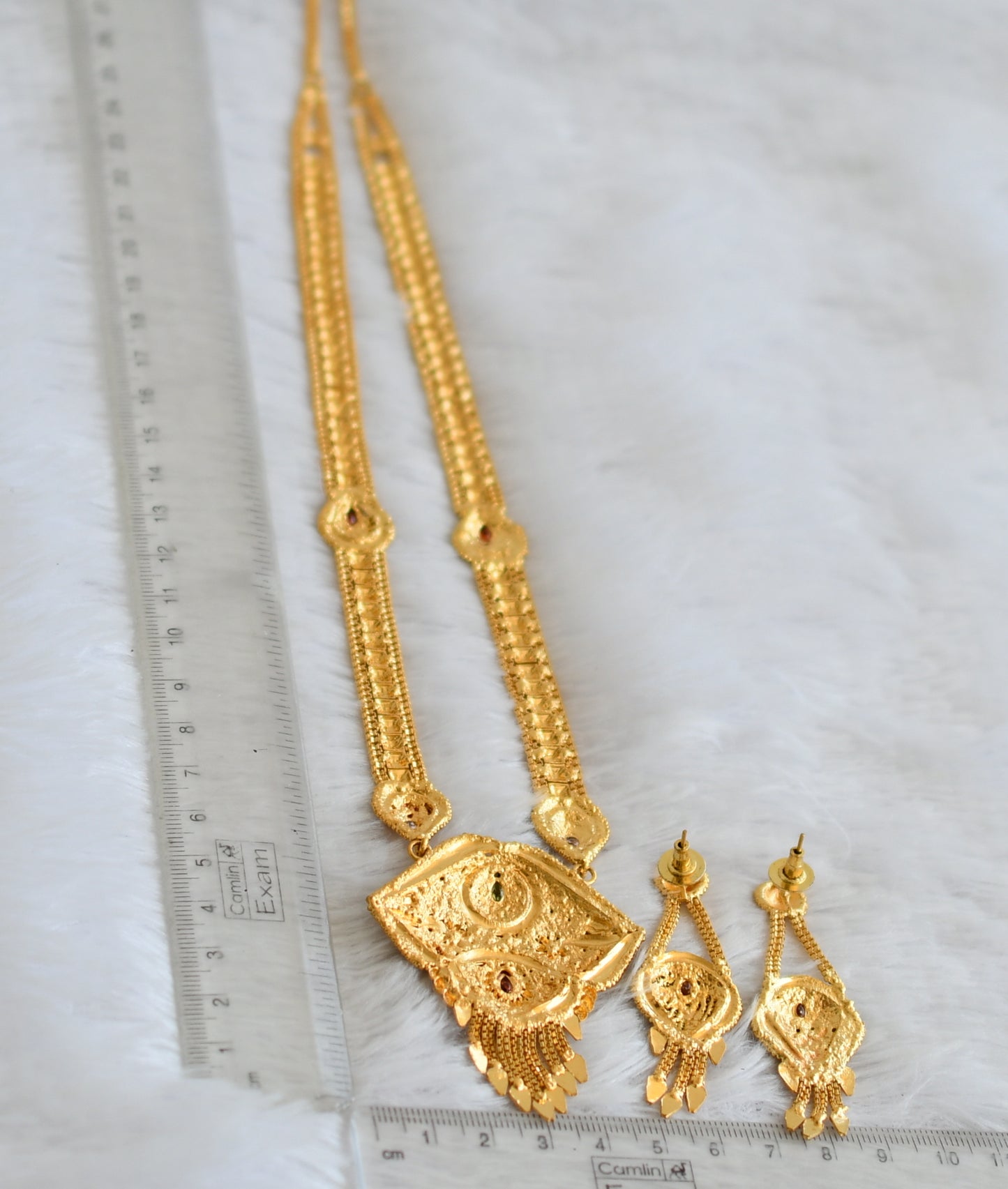 Gold forming meenakari work haar set dj-50320
