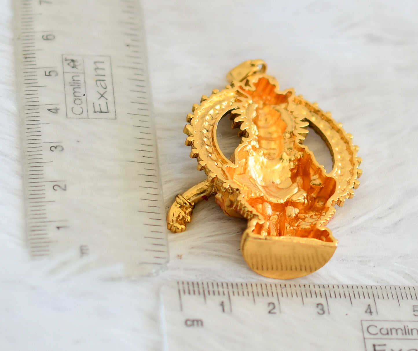 Matte finish meenakari Sri Ayyappan pendant dj-50348