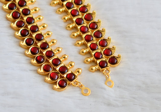 Gold tone kemp mango ear side chain dj-50372