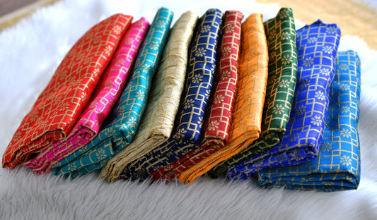 jacquard blouse material set of 10 dj-43448