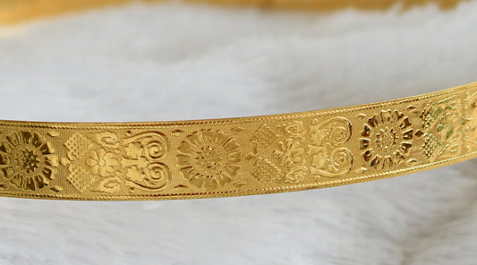 Gold tone flower waist band dj-50398