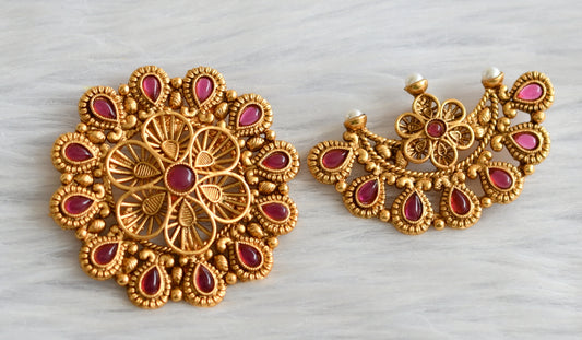 Matte finish kemp sun moon hair jewel dj-45073