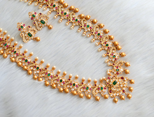 Matte finish Cz kemp-green short haar set dj-25589