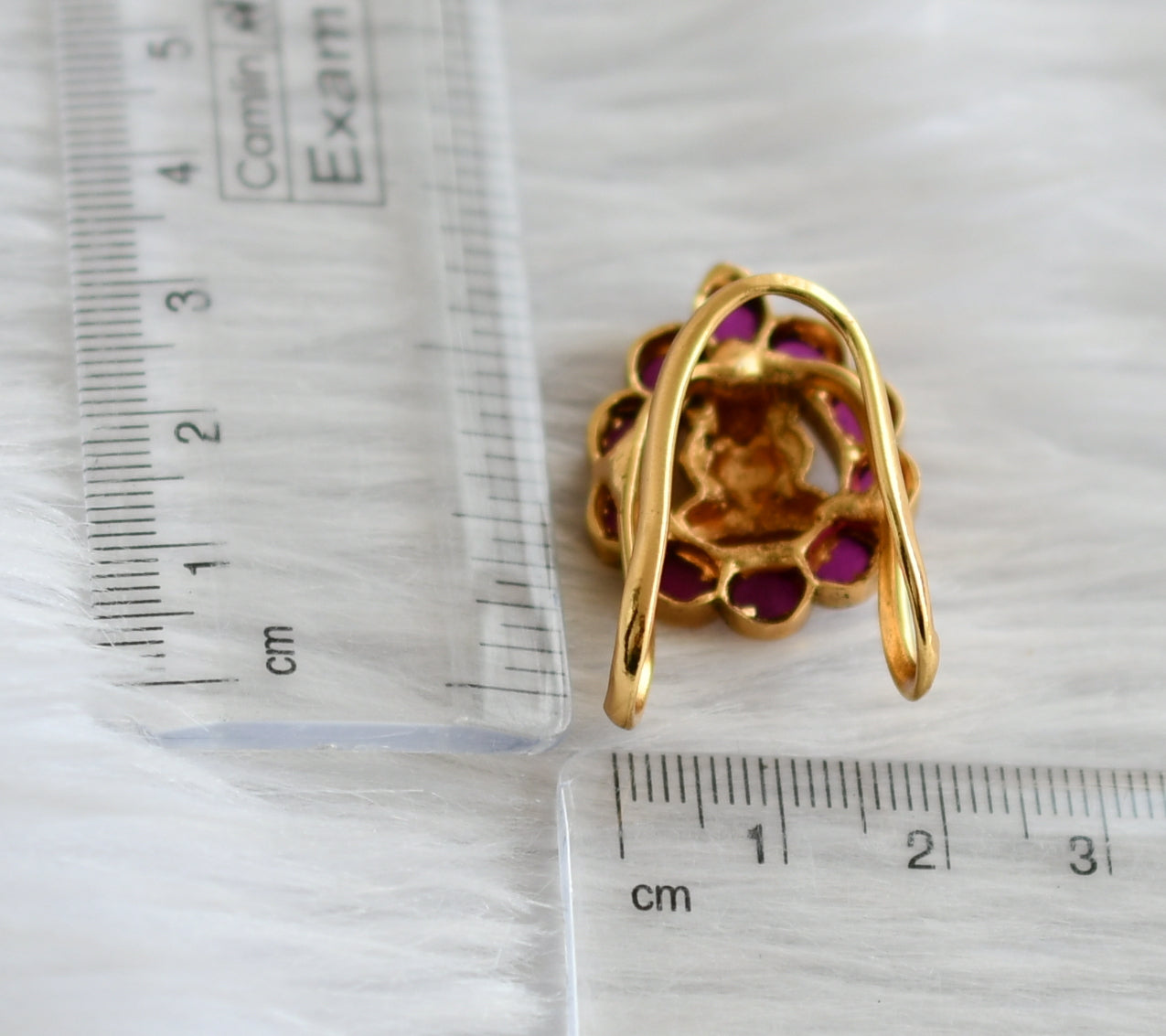 Matte finish Kemp lakshmi vanki finger ring dj-45098