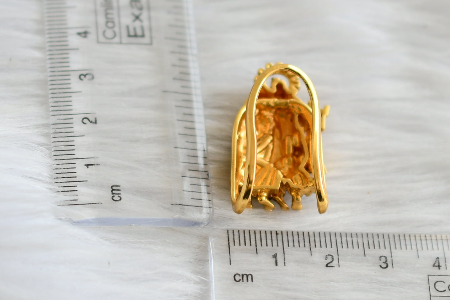 Matte finish Radhe-Krishna vanki finger ring dj-45095