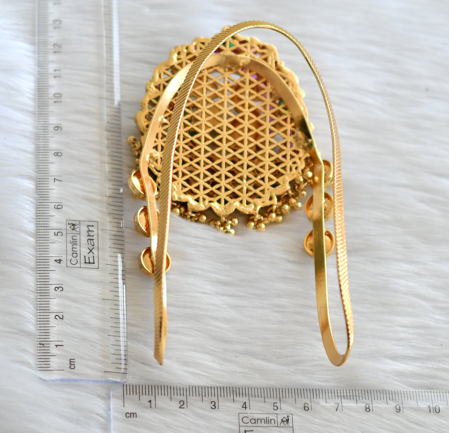 Matte finish real kemp-green peacock 1 vanki/bajuband dj-43532