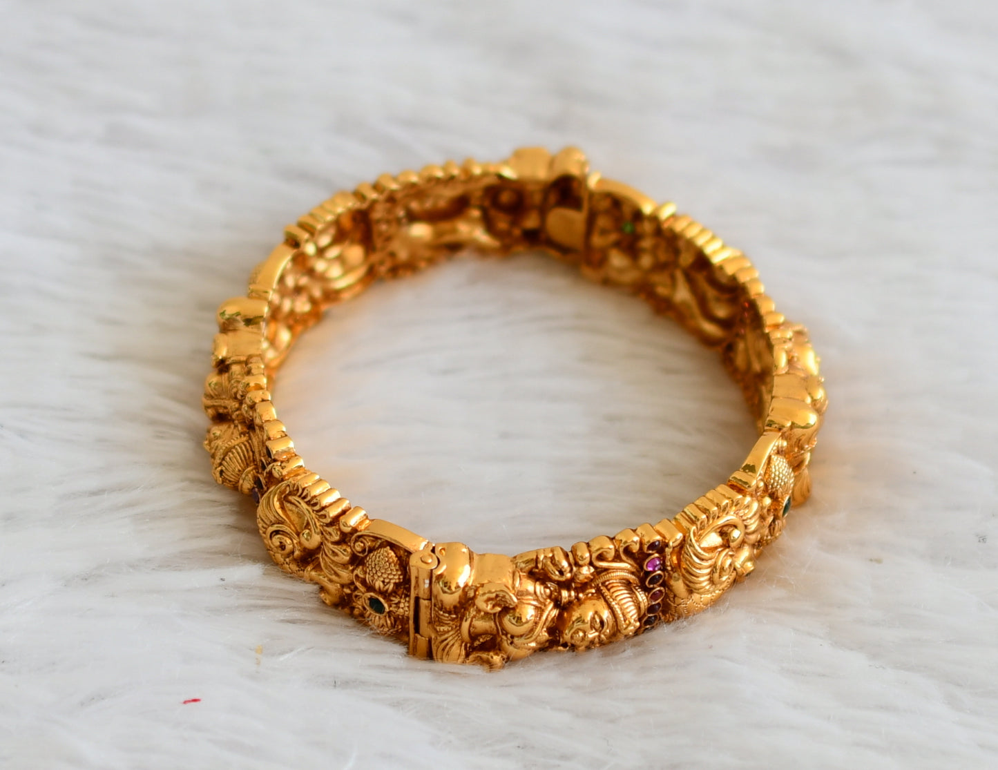 Gold Look Alike Matt Lakshmi Kada/bangle(2.4) DJ33076