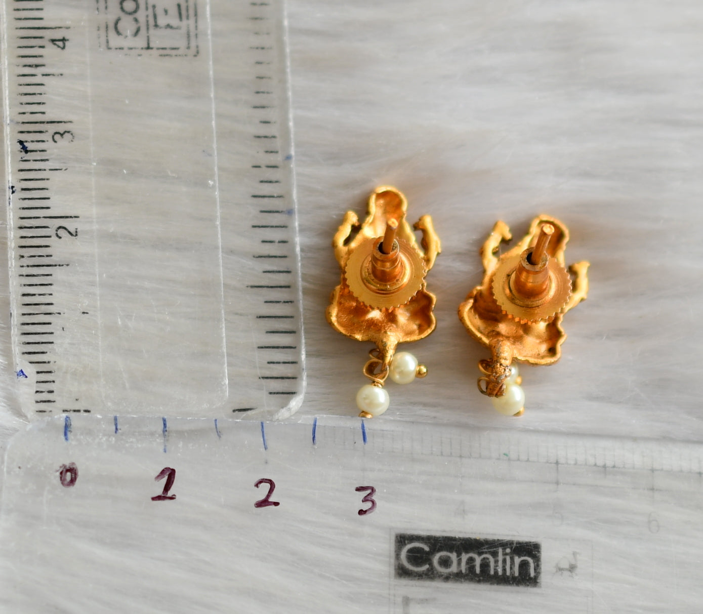 Matte finish Lakshmi earrings dj-42239