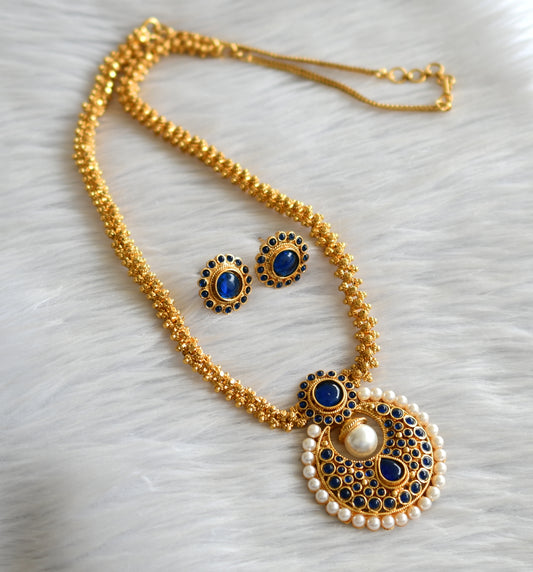 Antique blue bali short haar set dj-04348