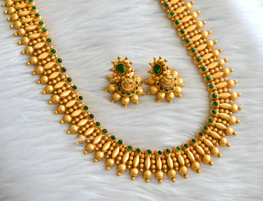 Matte finish green short haar set dj-05807