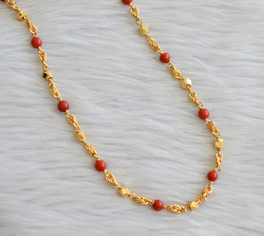 Gold tone coral chain dj-29939