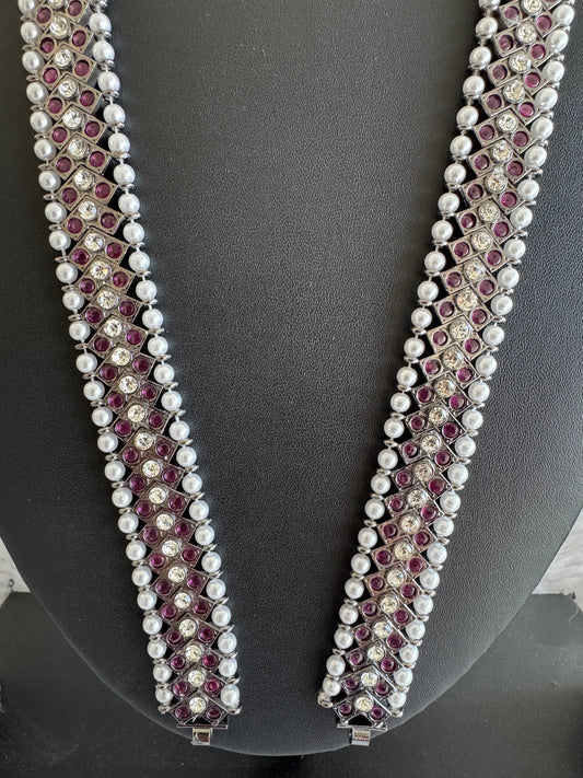 Black finish AD precious kemp haar strip for pendants Dj-52536