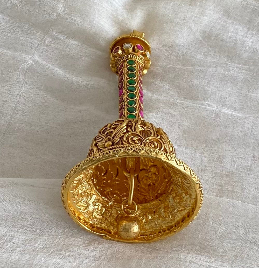 Matte finish jadau shri nandhi bell dj-54226