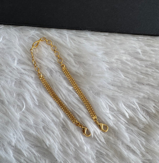 Gold tone necklace back chain dj-52241