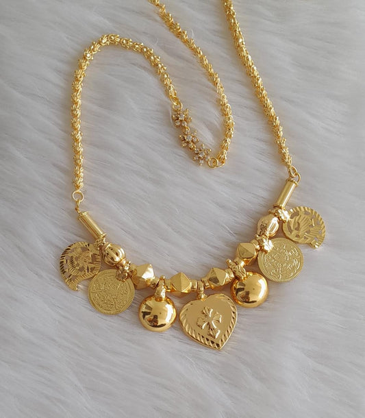 Gold tone mango Lakshmi coin cross mangalyam dj-43150
