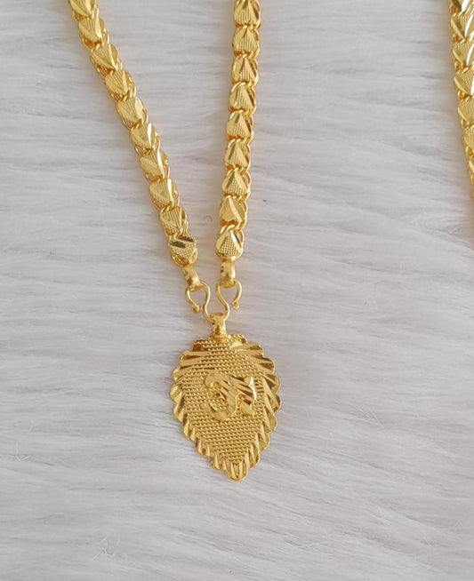 Gold tone chian with om pendant dj-43570