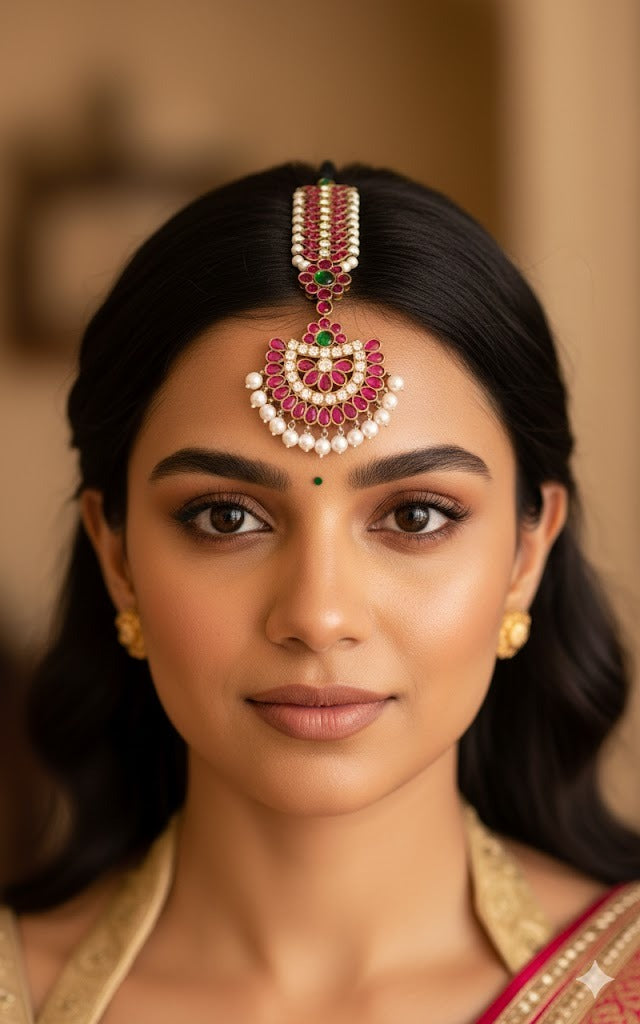 Black finish precious kemp pearl tikka Dj-51038