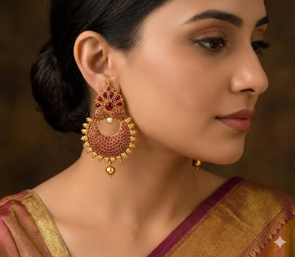 Antique kemp bali earrings dj-37421