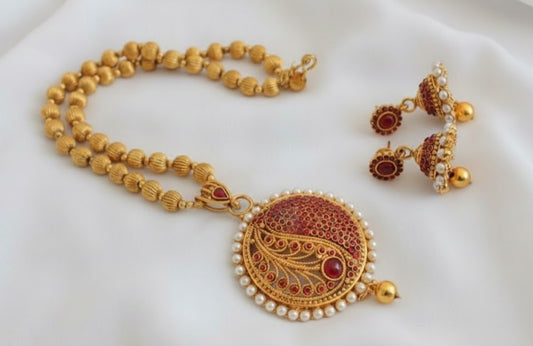 Beautiful Antique Kemp Necklace Set-dj08862