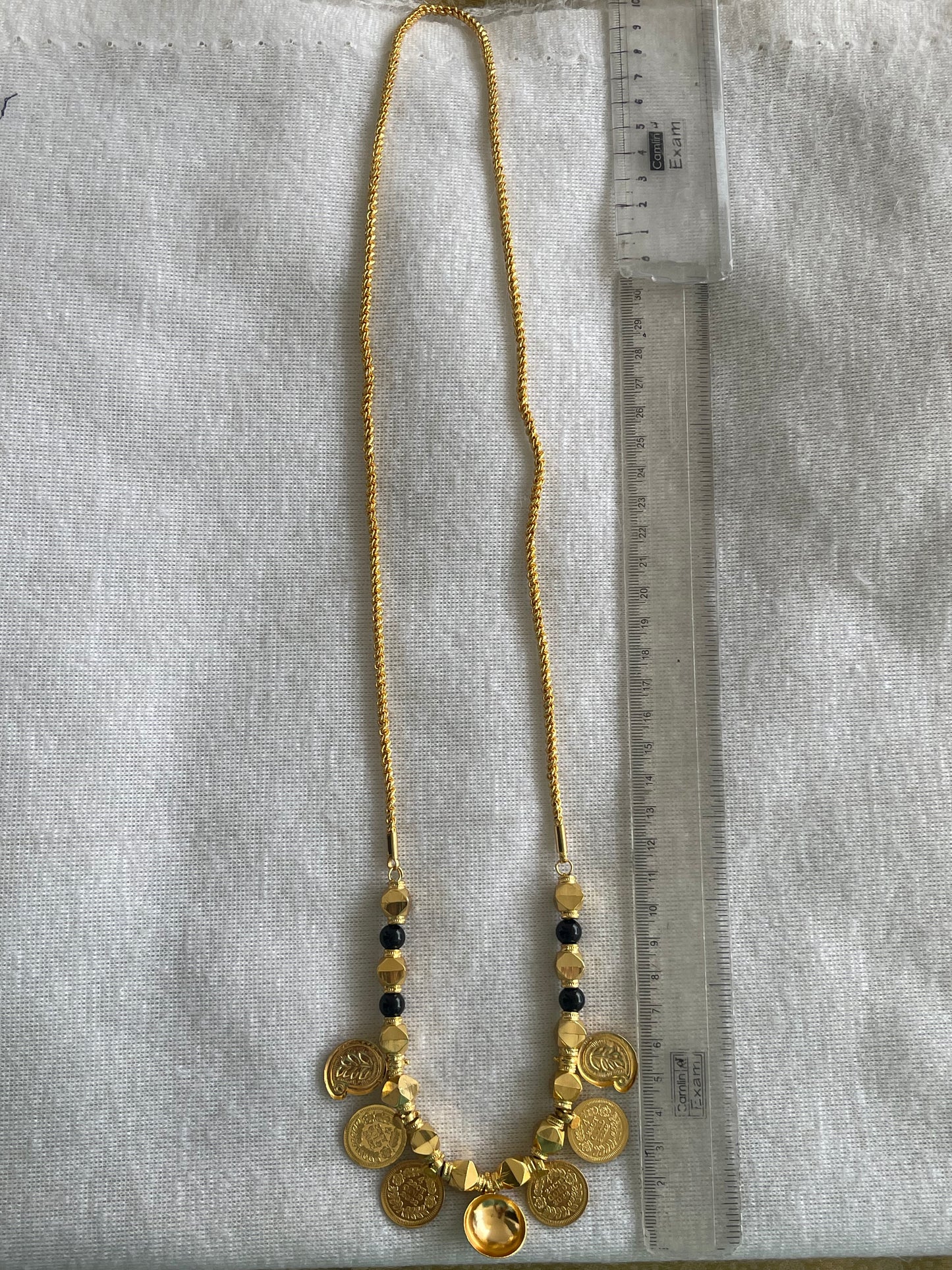 Gold tone South Indian style bottu Mangalyam dj-42529