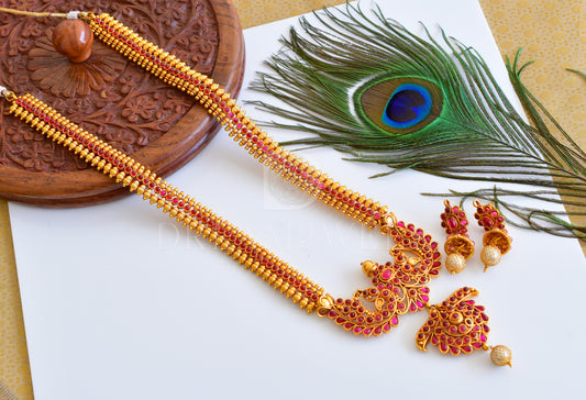 Antique gold kemp peacock designer haar Set dj-05427
