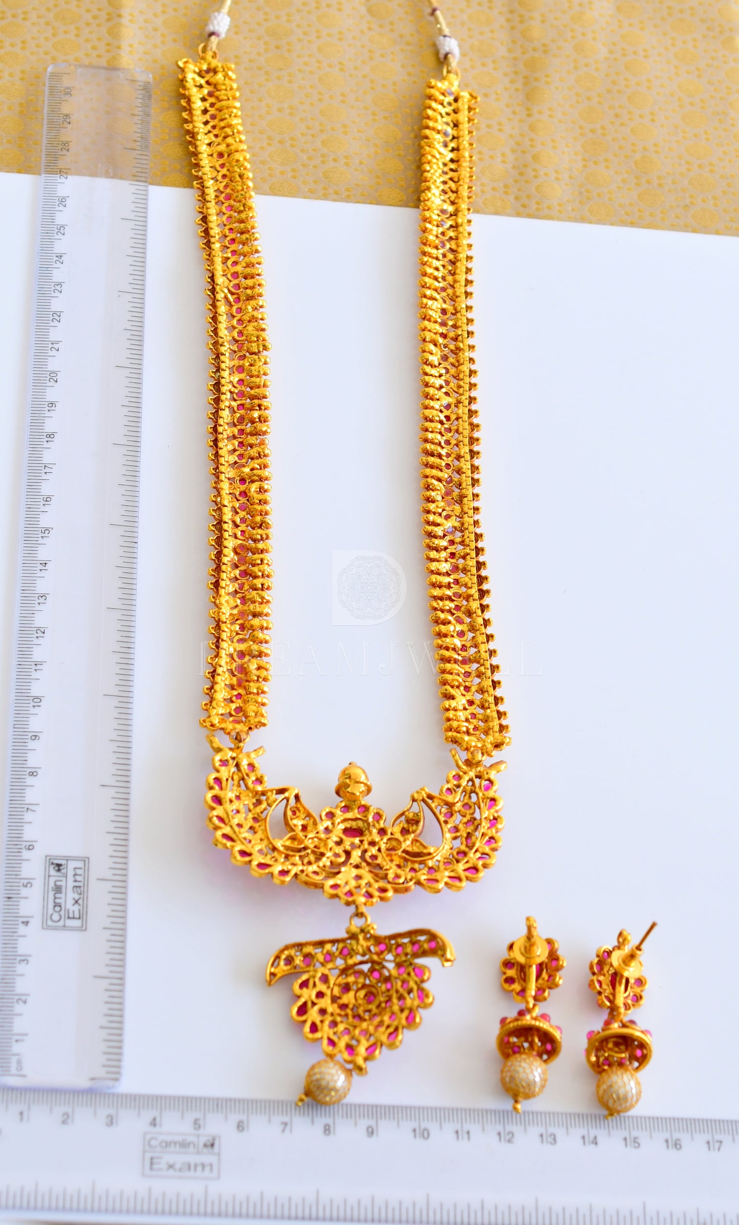 Antique gold kemp peacock designer haar Set dj-05427