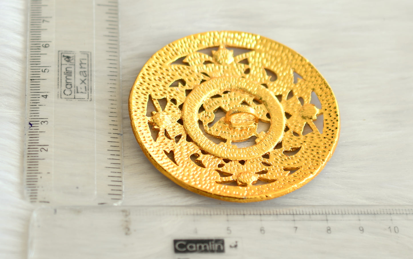 Gold tone blue-white rackodi dj-11817