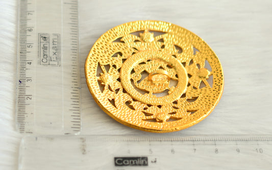 Gold tone blue-white rackodi dj-11817