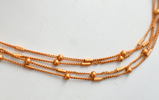 Matte finish multi layer chain dj-38846
